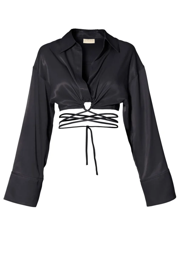 Bluzka Lauren Glossy Black>AGGI Best Sale