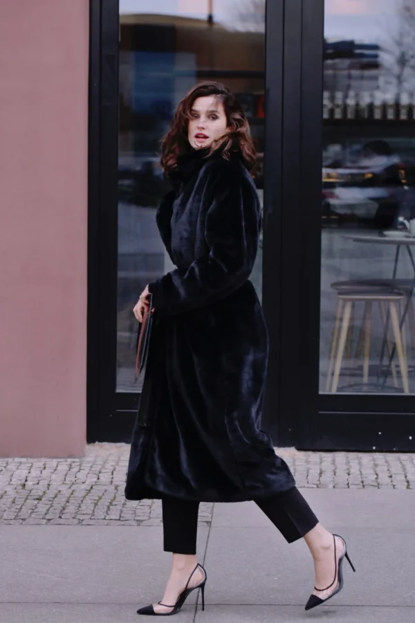 Futro Kylie Warm Black>AGGI Fashion