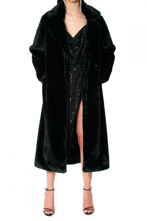 Futro Kylie Warm Black>AGGI Fashion