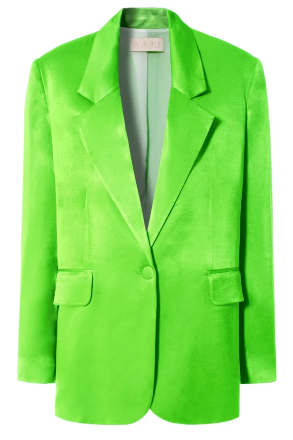 Marynarka Bellamy Satin Green Flash>AGGI Flash Sale