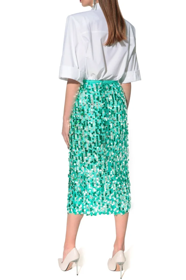 Spodnica Cekinowa Layla Spectra Green>AGGI Shop
