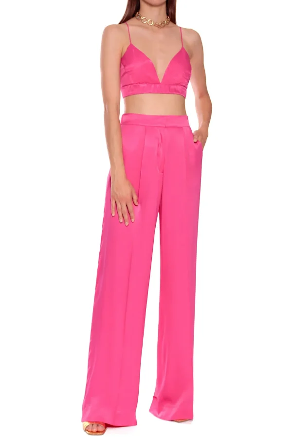 Spodnie Jessie Satin Barbie Pink>AGGI Best