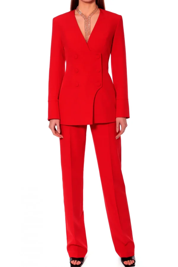 Spodnie Lesly Fiery Red>AGGI Fashion