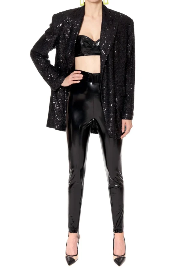 Spodnie Olivia Black Glow>AGGI Store