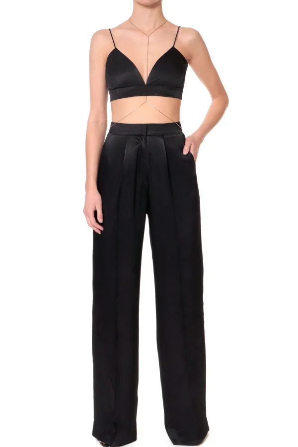 Stanik Asha Satin Glossy Black>AGGI Shop