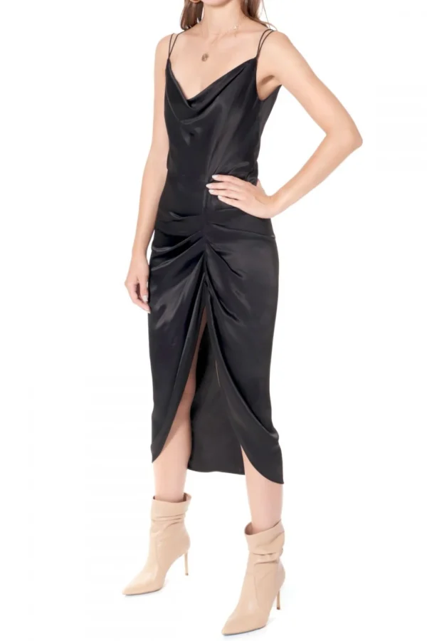 Sukienka Ava Glossy Black>AGGI Store