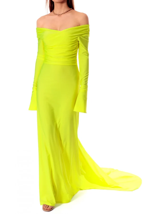 Sukienka Cameron Laser Yellow>AGGI Sale