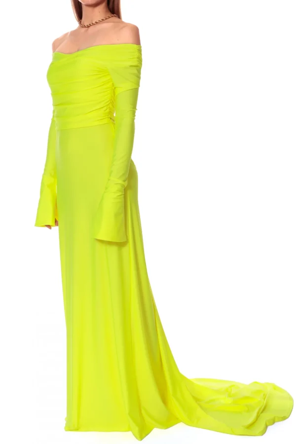 Sukienka Cameron Laser Yellow>AGGI Sale