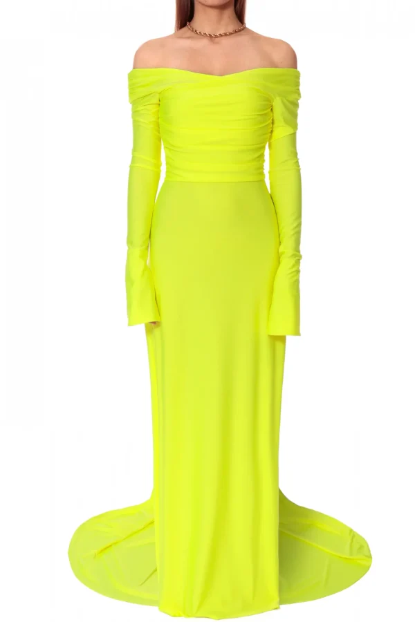 Sukienka Cameron Laser Yellow>AGGI Sale