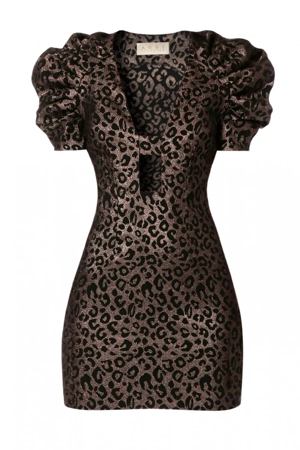 Sukienka Kitty Golden Cheetah>AGGI Fashion