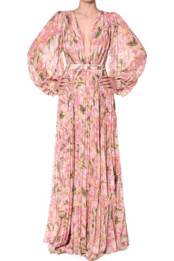 Sukienka Plisowana Esme Swirling Pink>AGGI Discount