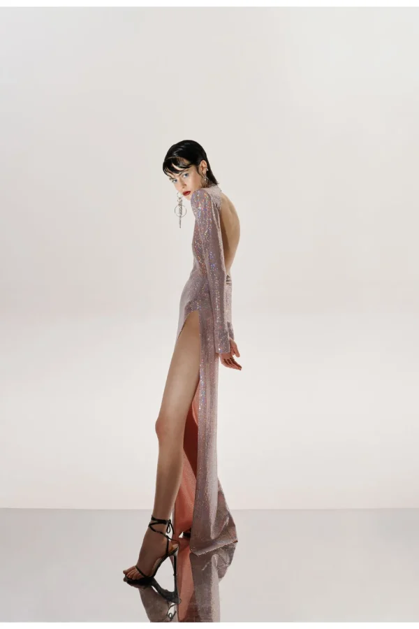 Suknia Candice Holographic Pink>AGGI Flash Sale