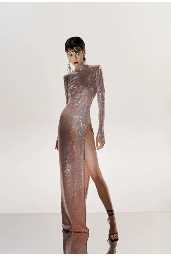 Suknia Candice Holographic Pink>AGGI Flash Sale